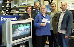 group shot at shop @ Panasonic