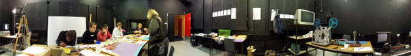 panoramic image of workshop for adult during Animated Exeter
